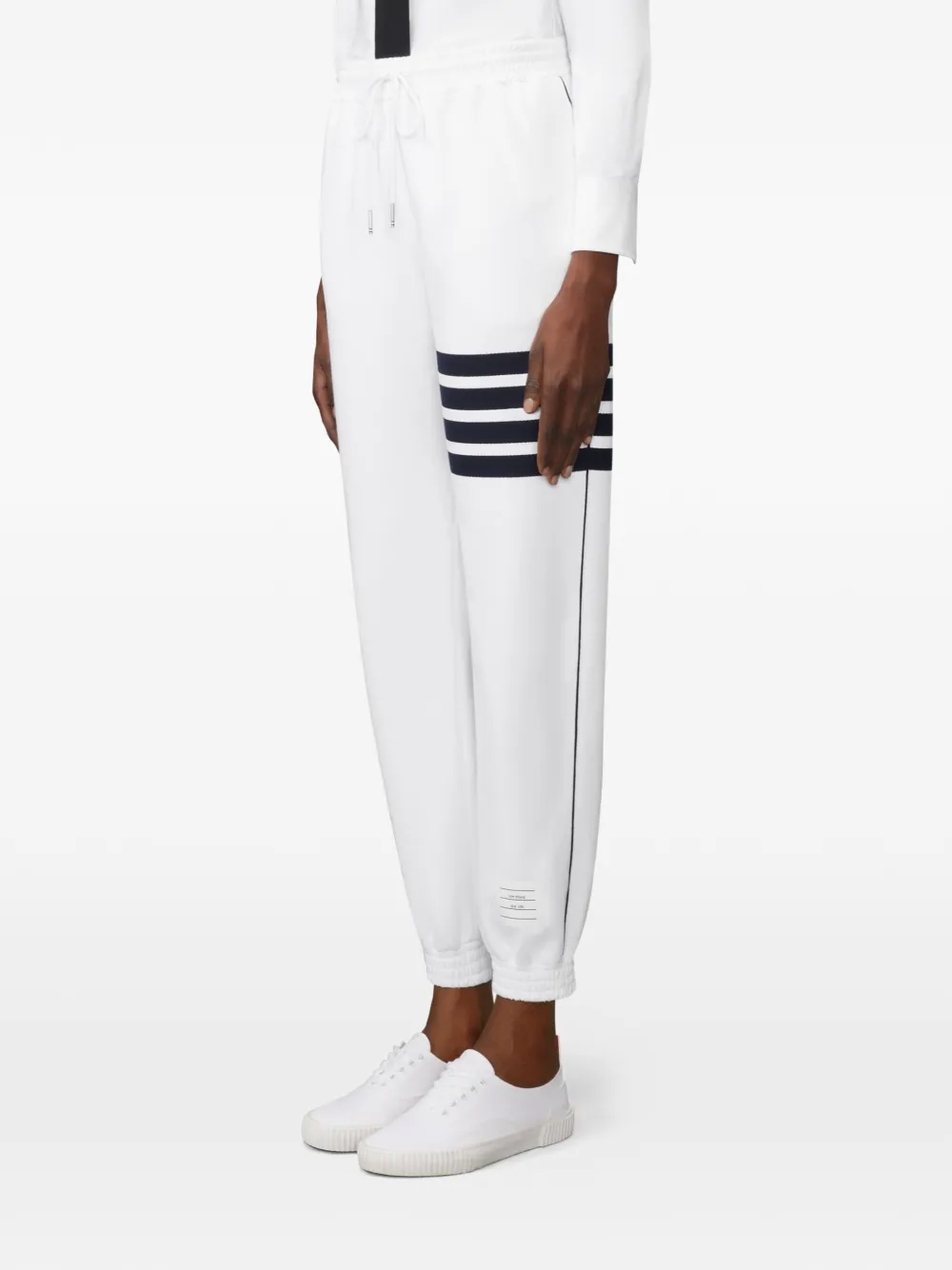 Thom Browne 4-Bar trainingsbroek met afwerking Wit