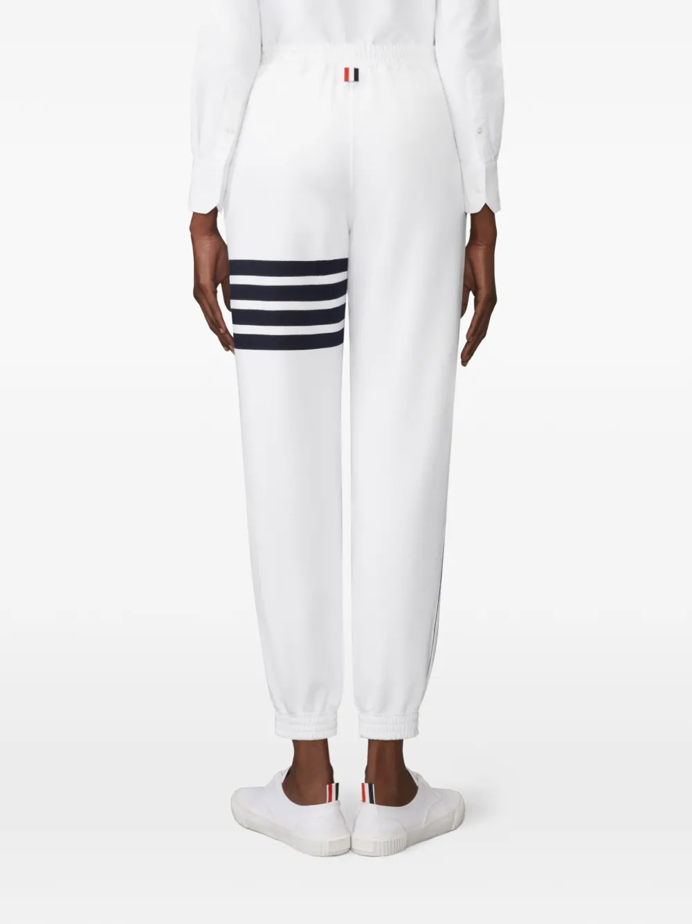 Thom Browne 4-Bar trainingsbroek met afwerking Wit