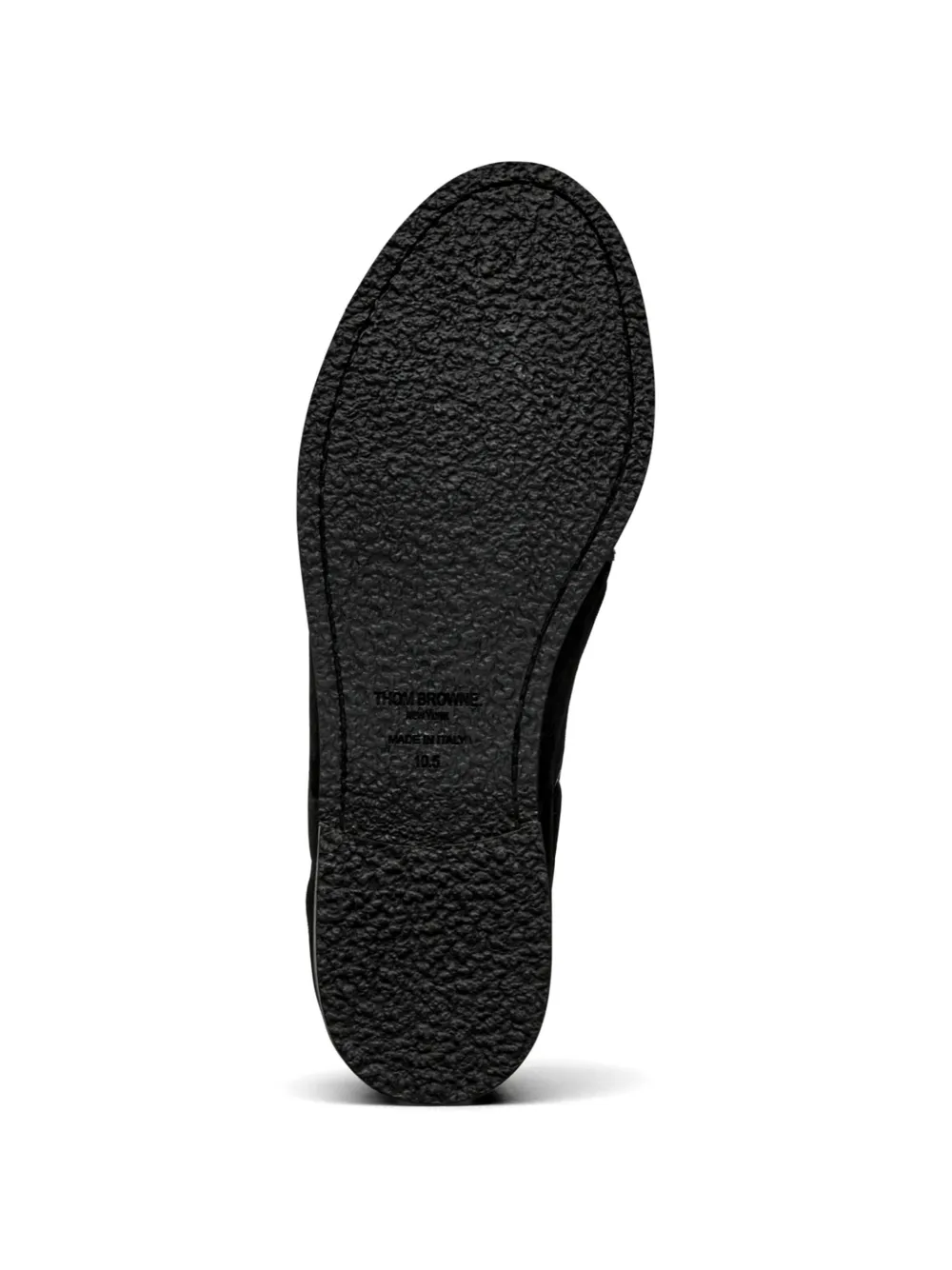 Thom Browne suede boat shoes Zwart