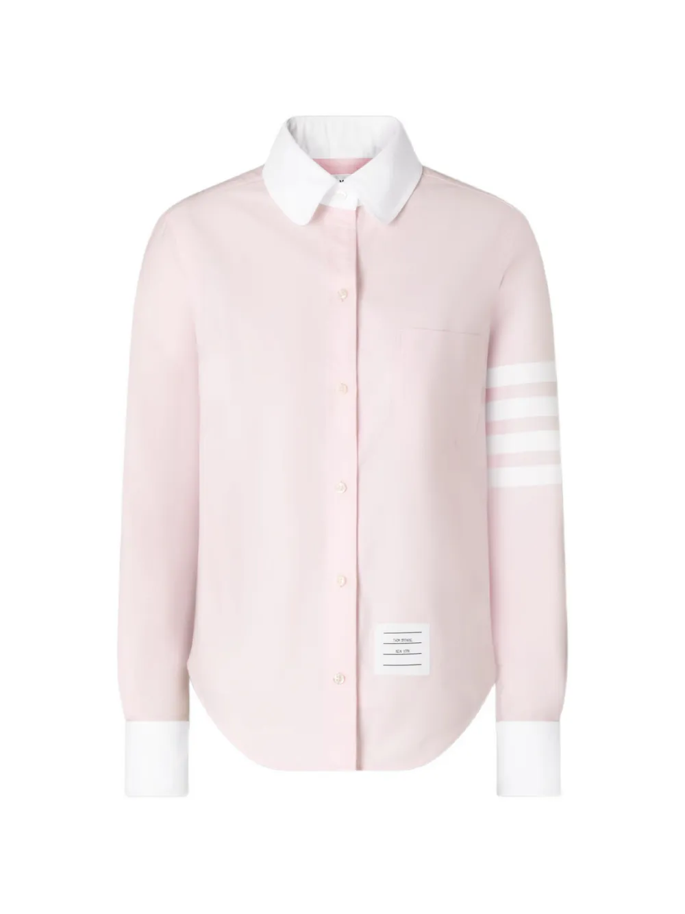 Thom Browne Camicia Oxford con dettaglio a righe - Rosa