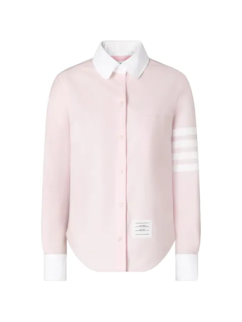 Thom Browne Camisa oxford com detalhe de listras