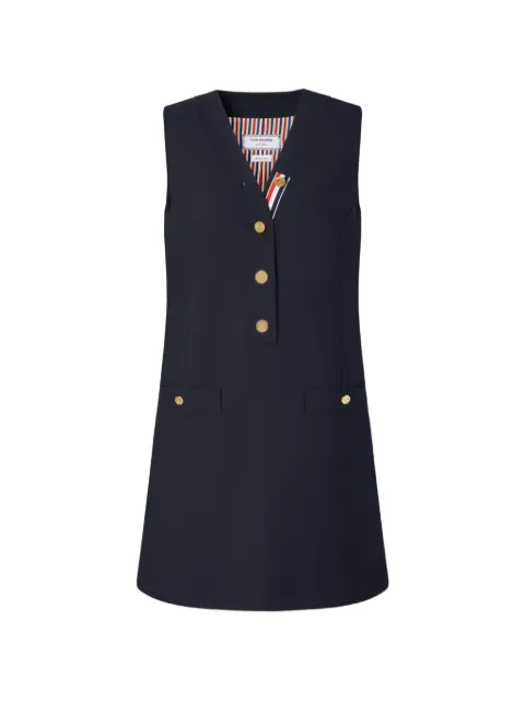 Thom Browne vestido corto Hopsack