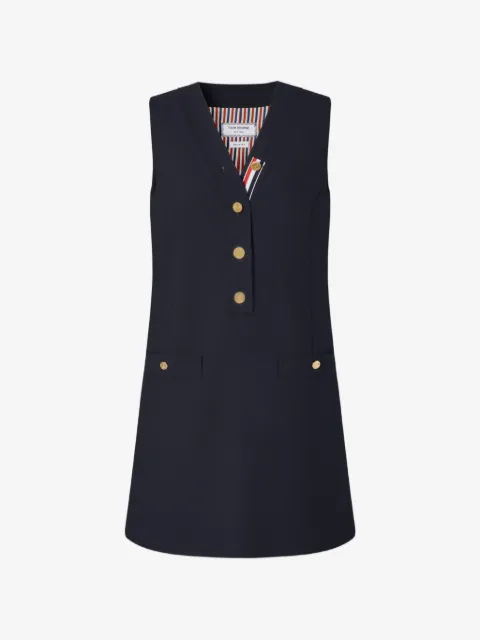 Thom Browne vestido corto Hopsack
