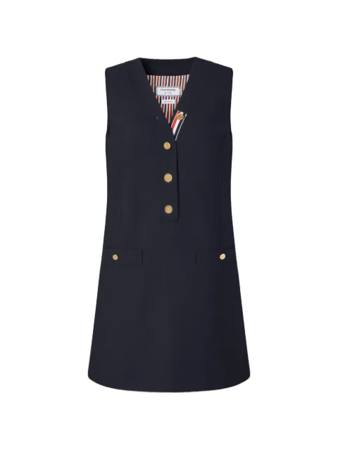 Thom Browne vestido corto Hopsack