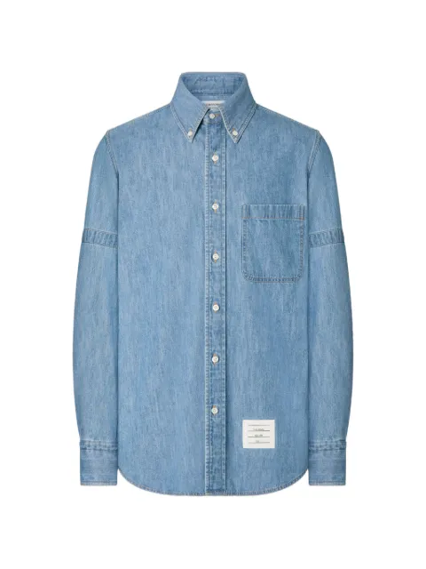 Thom Browne denim shirt with armbands