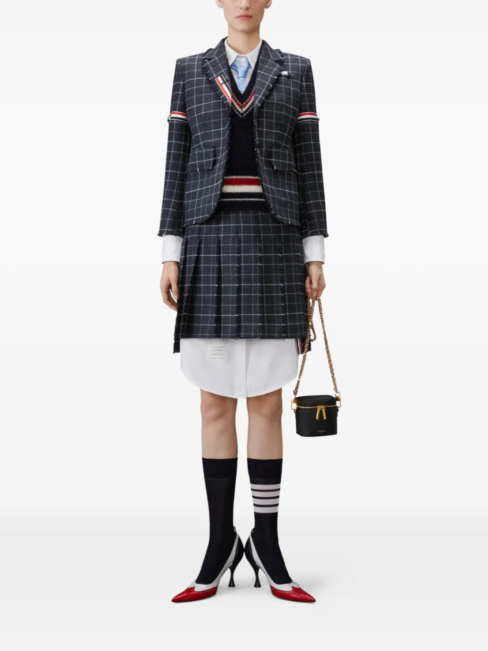 Thom Browne Hector gilet met streepdetail Blauw