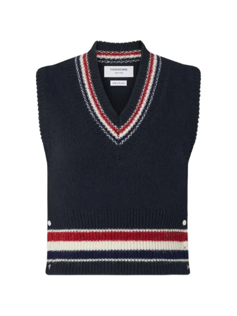 Thom Browne Hector stripe-detail vest