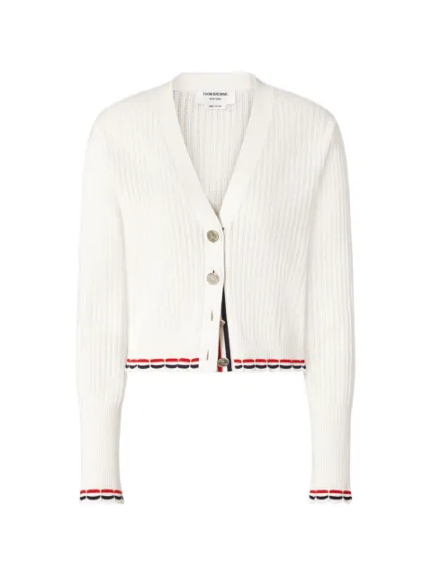 Thom Browne cárdigan de tejido calado