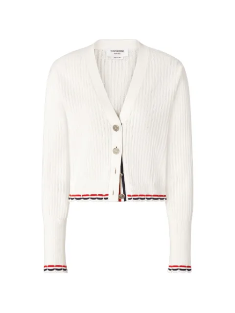 Thom Browne pointelle rib-stitch cardigan