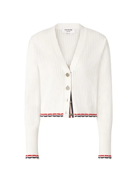 Thom Browne cárdigan de tejido calado