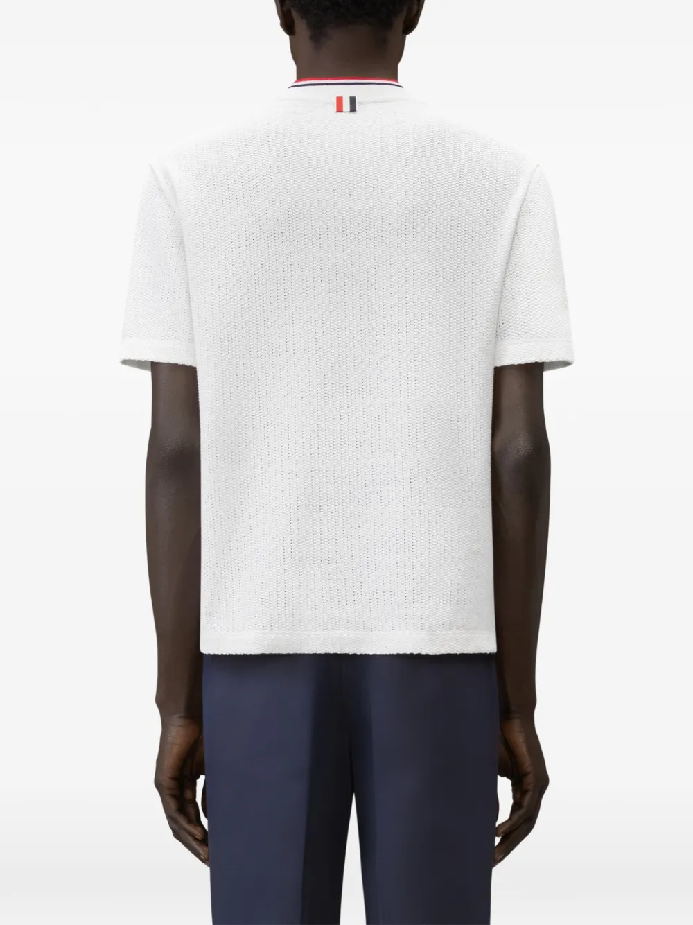 Thom Browne T-shirt met borstzak Wit