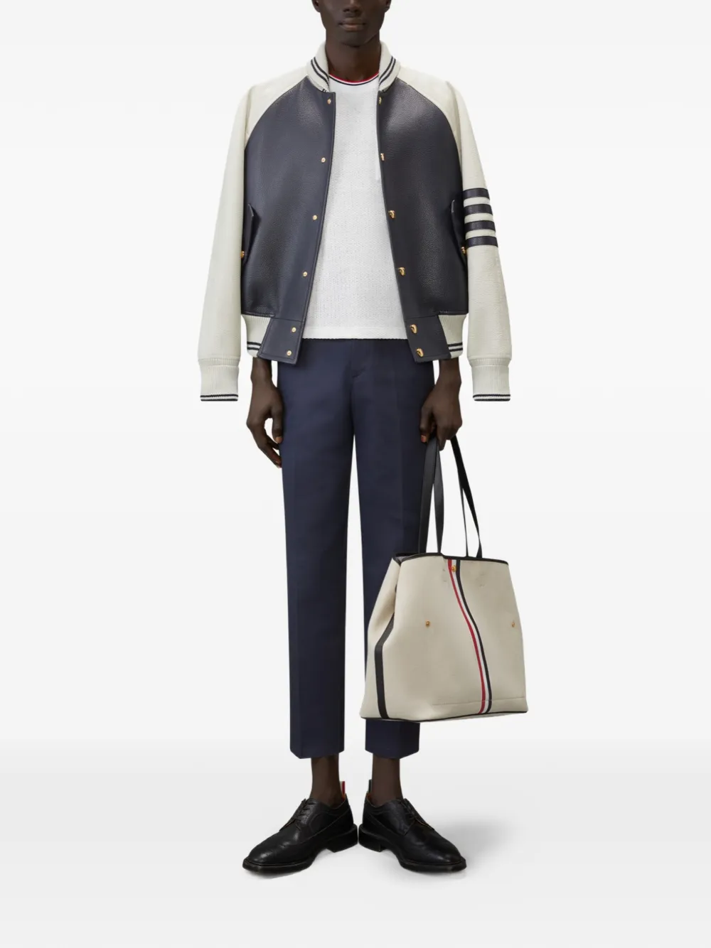 Thom Browne T-shirt met borstzak Wit