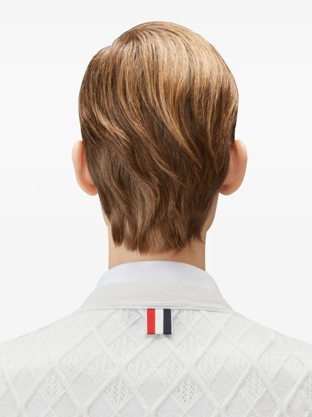Thom Browne Vest met argyle patroon Wit