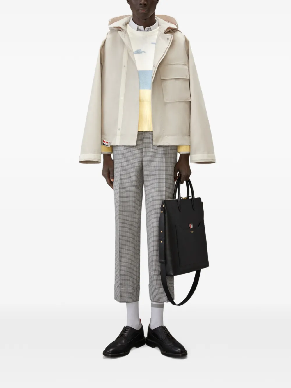 Thom Browne Nantucket trui met schilderachtig intarsia Wit