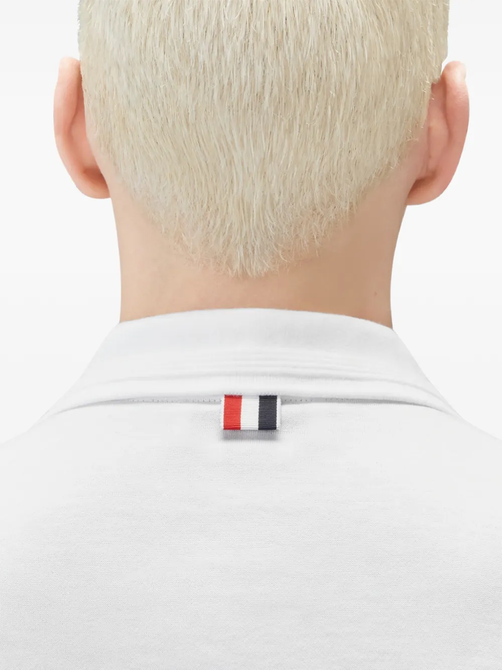 Thom Browne Ottoman poloshirt met korte mouwen Wit