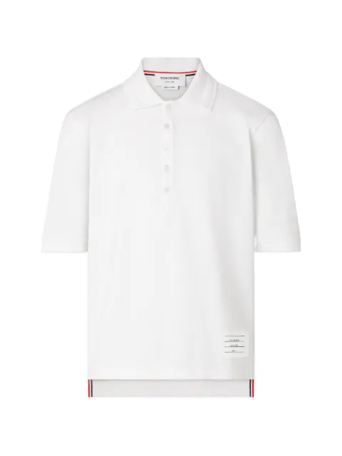Thom Browne jersey ottoman 4-Bar polo shirt