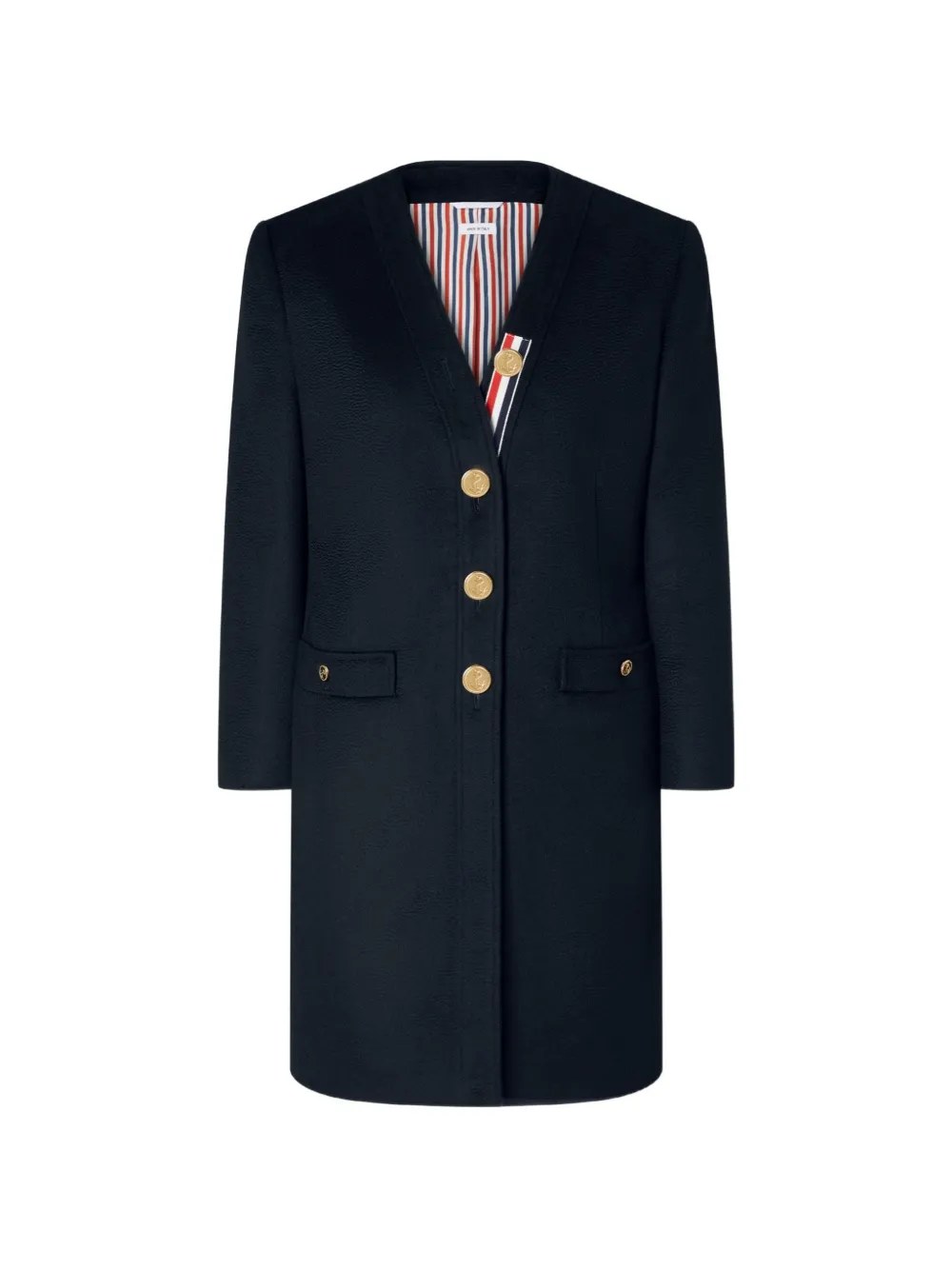 Thom Browne Zibeline cardigan coat - Blue