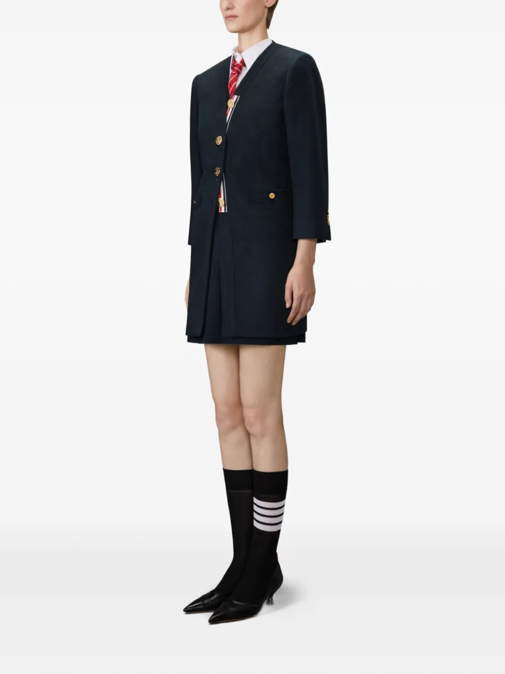 Thom Browne Zibeline vestjas Blauw
