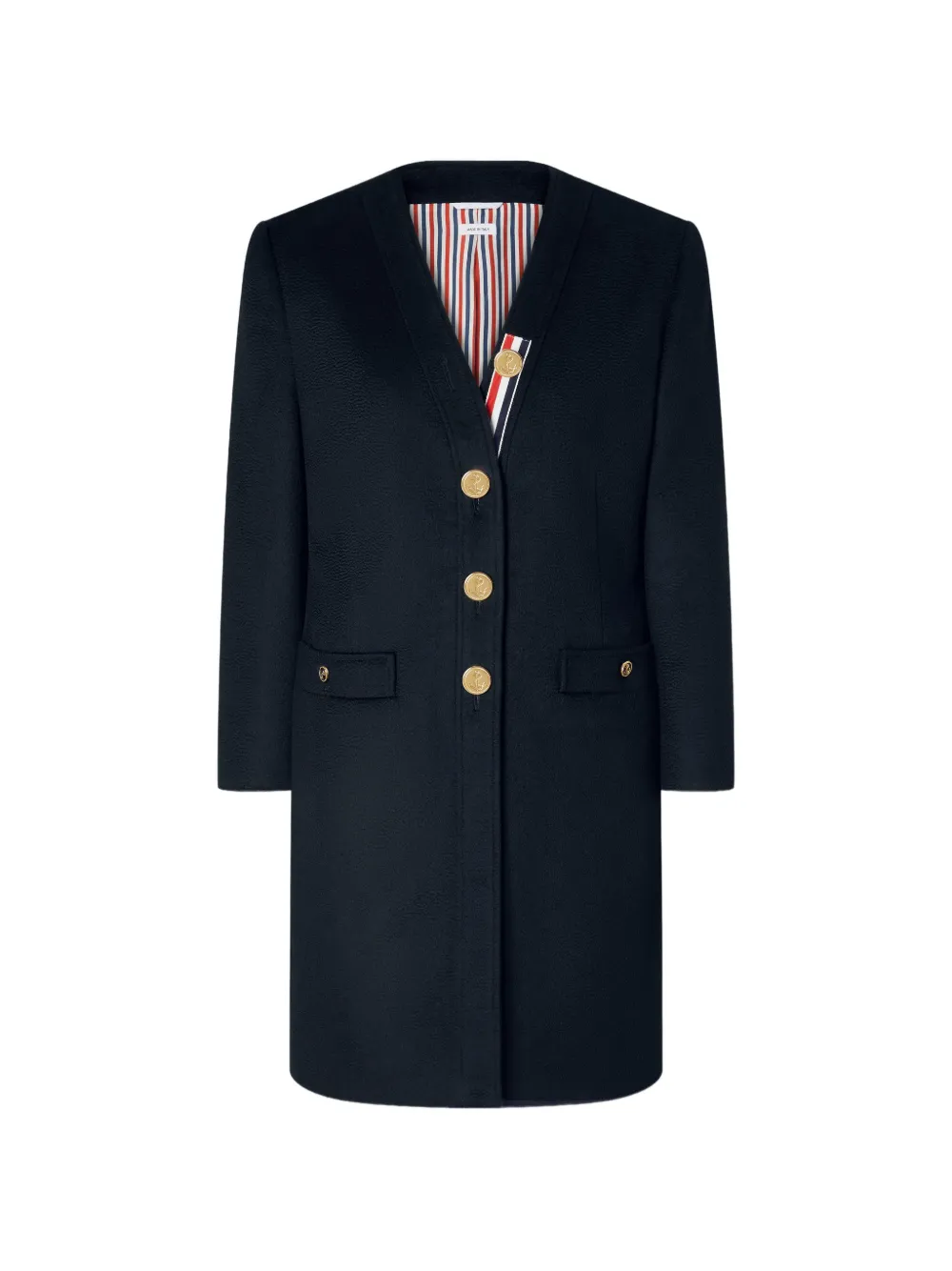 Thom Browne Zibeline cardigan coat - Blue