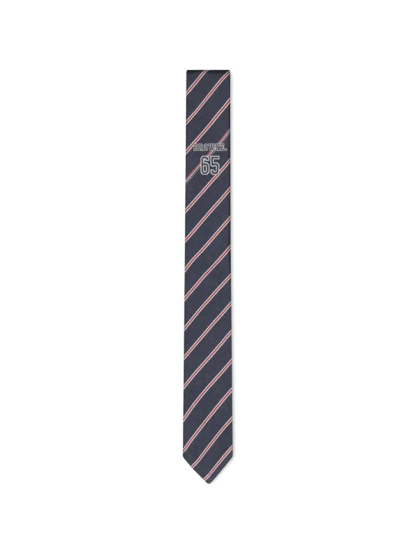 Thom Browne Browne 65 ジャカード ネクタイ | ブルー | FARFETCH JP