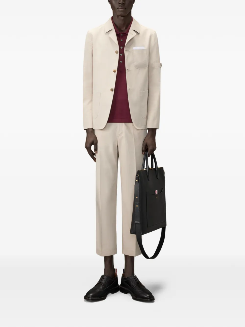 Thom Browne Jersey poloshirt Rood