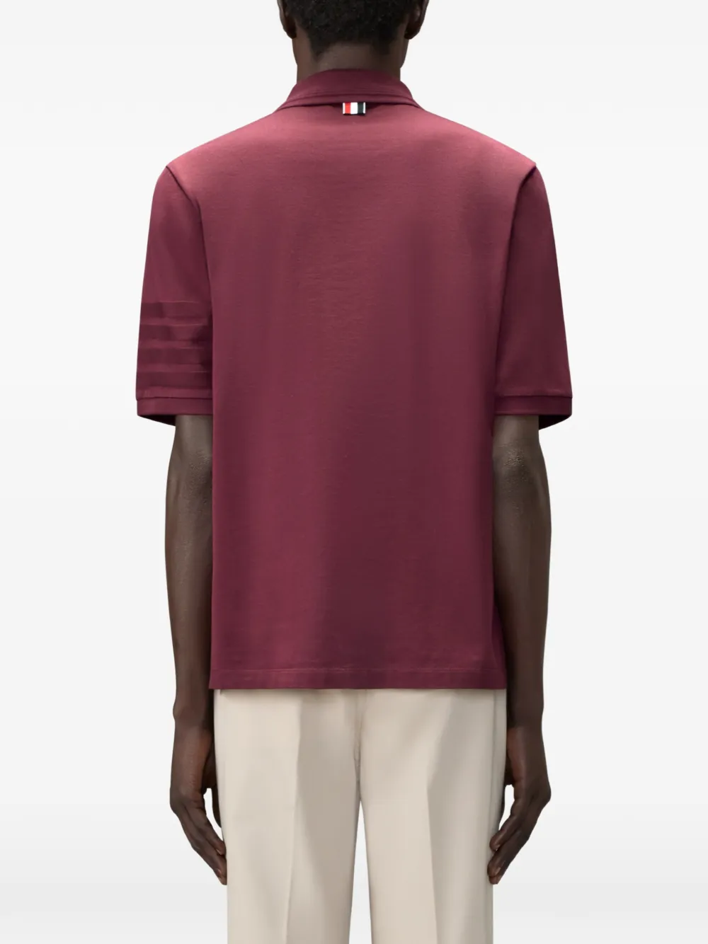 Thom Browne Jersey poloshirt Rood