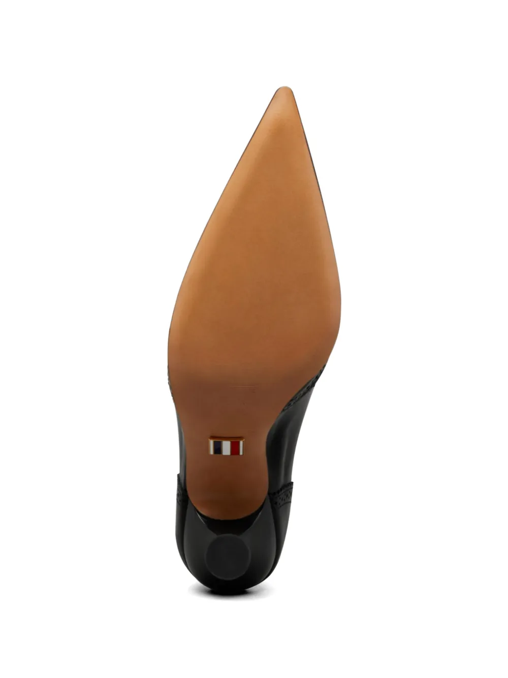 Thom Browne Wingtip leren pumps Zwart