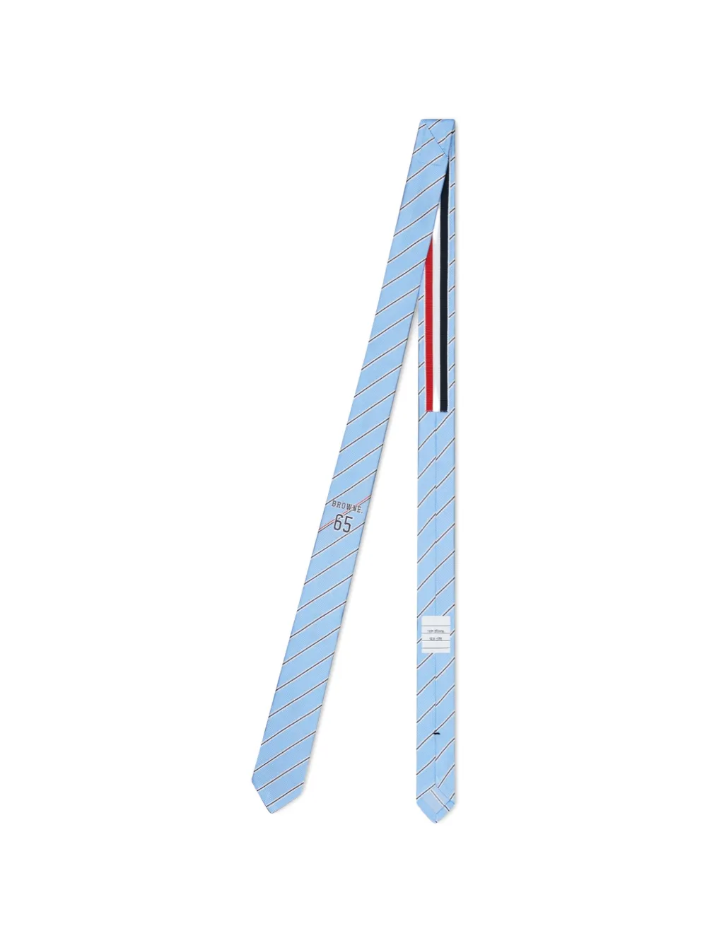 Thom Browne 65 stropdas met jacquard Blauw