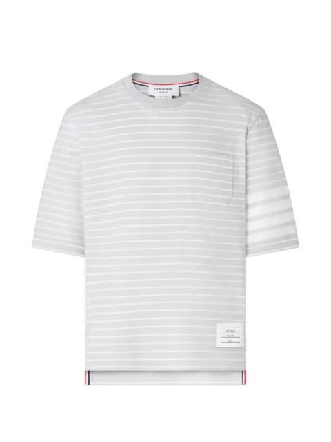 Thom Browne jersey 4-Bar knit pocket T-shirt
