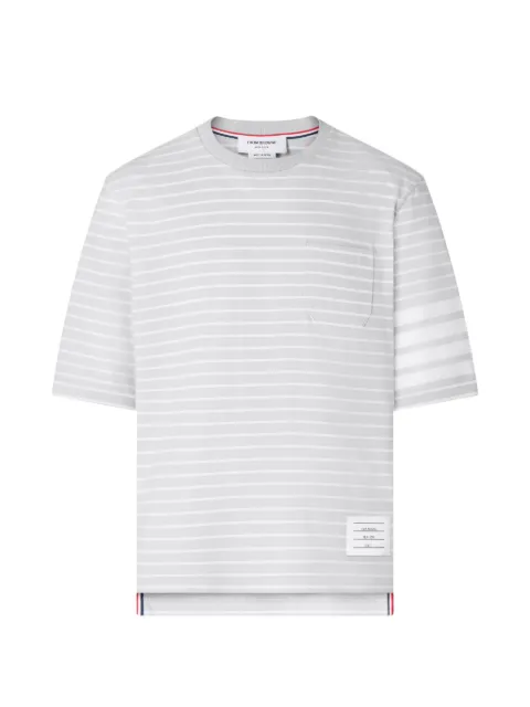 Thom Browne jersey 4-Bar knit pocket T-shirt