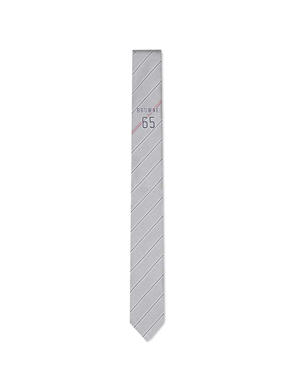 Thom Browne Browne 65 jacquard tie - Grigio
