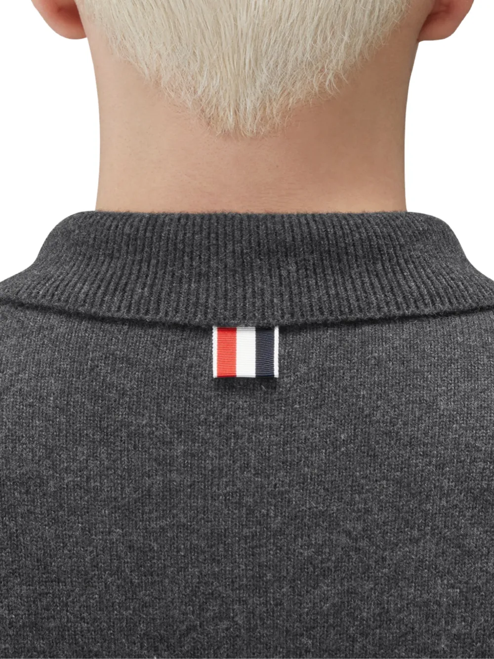 Thom Browne Poloshirt met 4 strepen Grijs