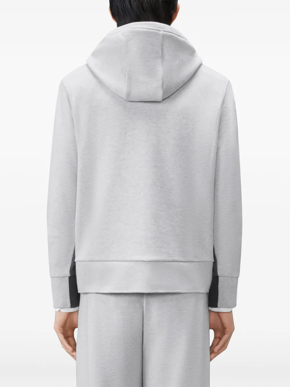 Thom Browne 4-Bar hoodie met colourblocking Grijs