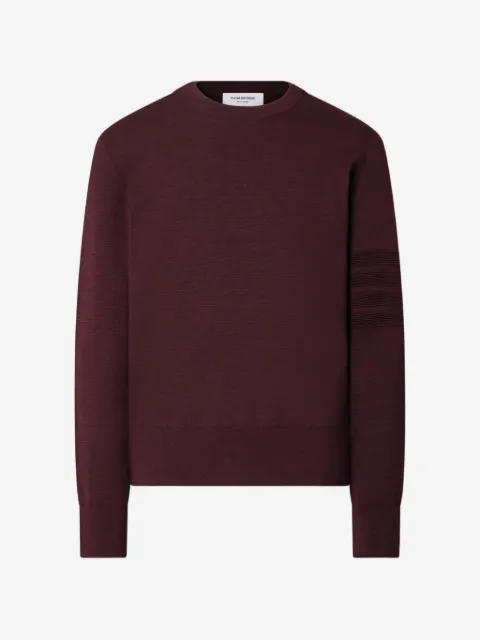 Thom Browne 4-Bar Ottoman Milano-stitch sweater