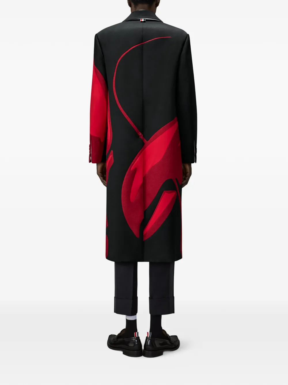 Thom Browne Twill jas met cavalerie-effect Zwart