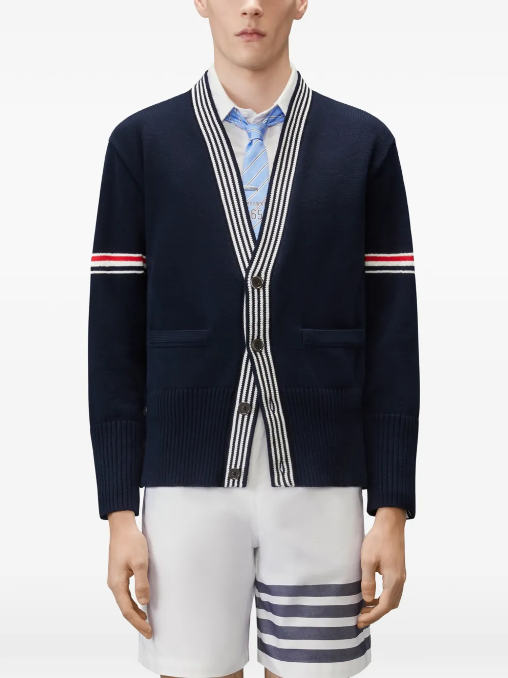 Thom Browne Vest met kreeft intarsia Blauw