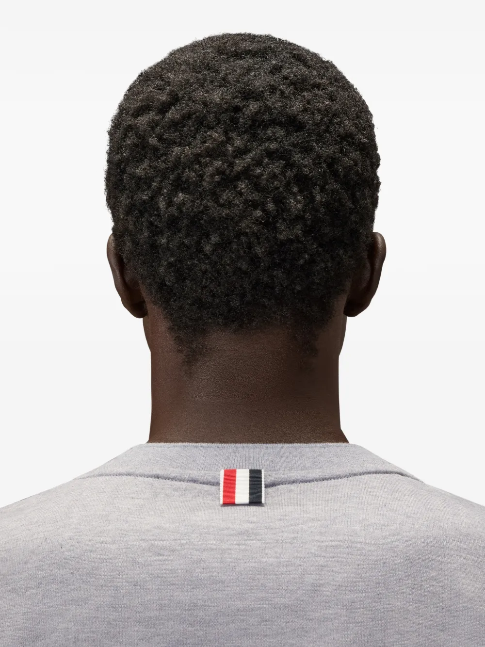 Thom Browne 4-Bar Ottomaans T-shirt Grijs