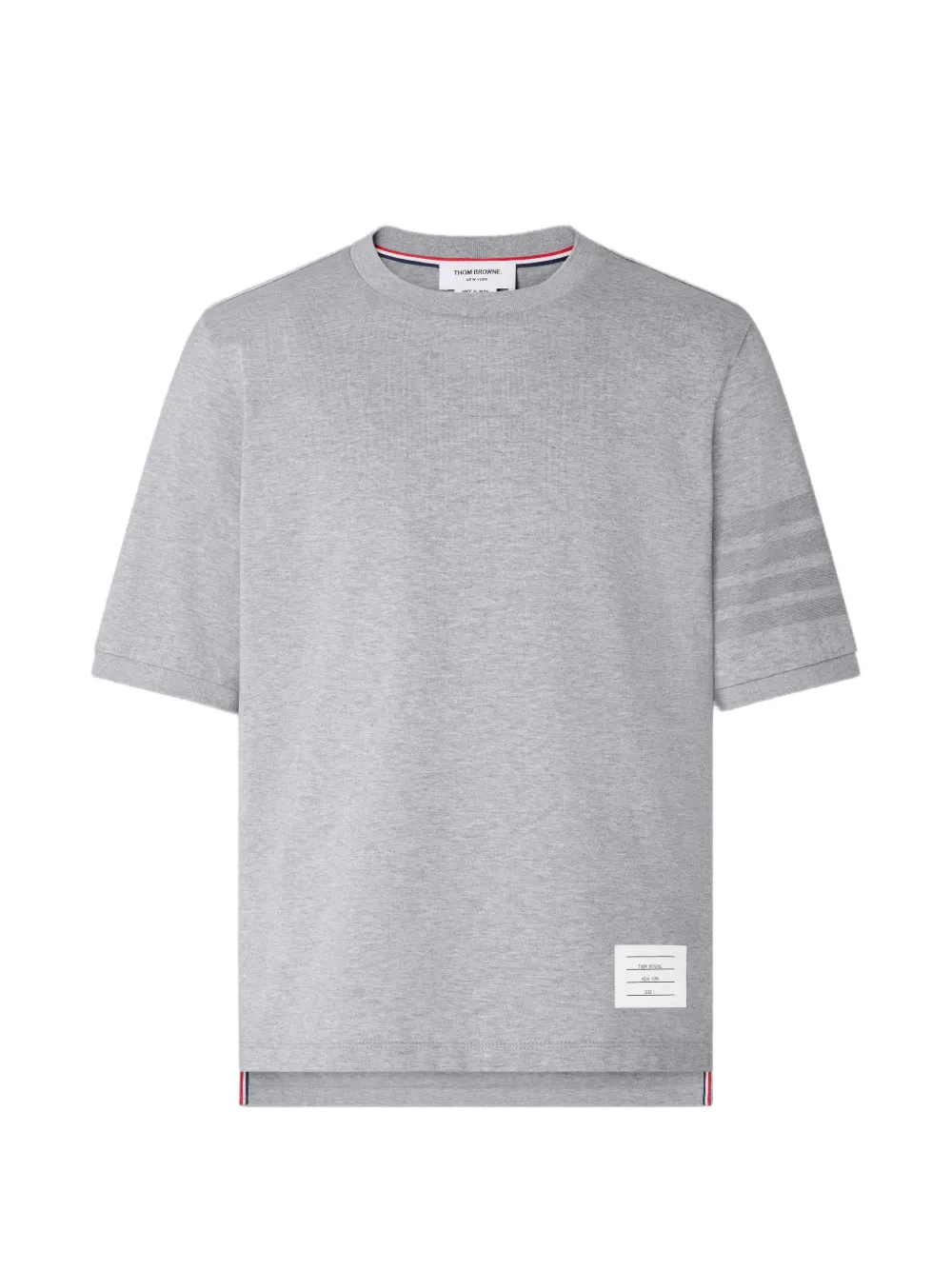 Thom Browne 4-Bar Ottoman T-shirt | Grey | Image 1
