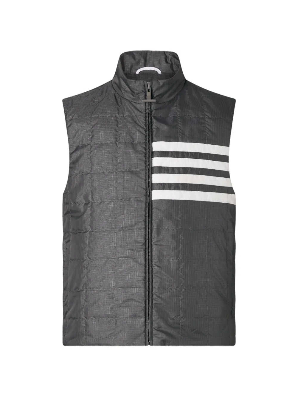 Thom Browne Ripstop gilet met vier strepen Grijs