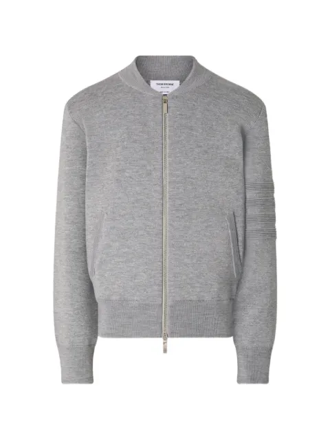 Thom Browne chamarra bomber con motivo 4-Bar