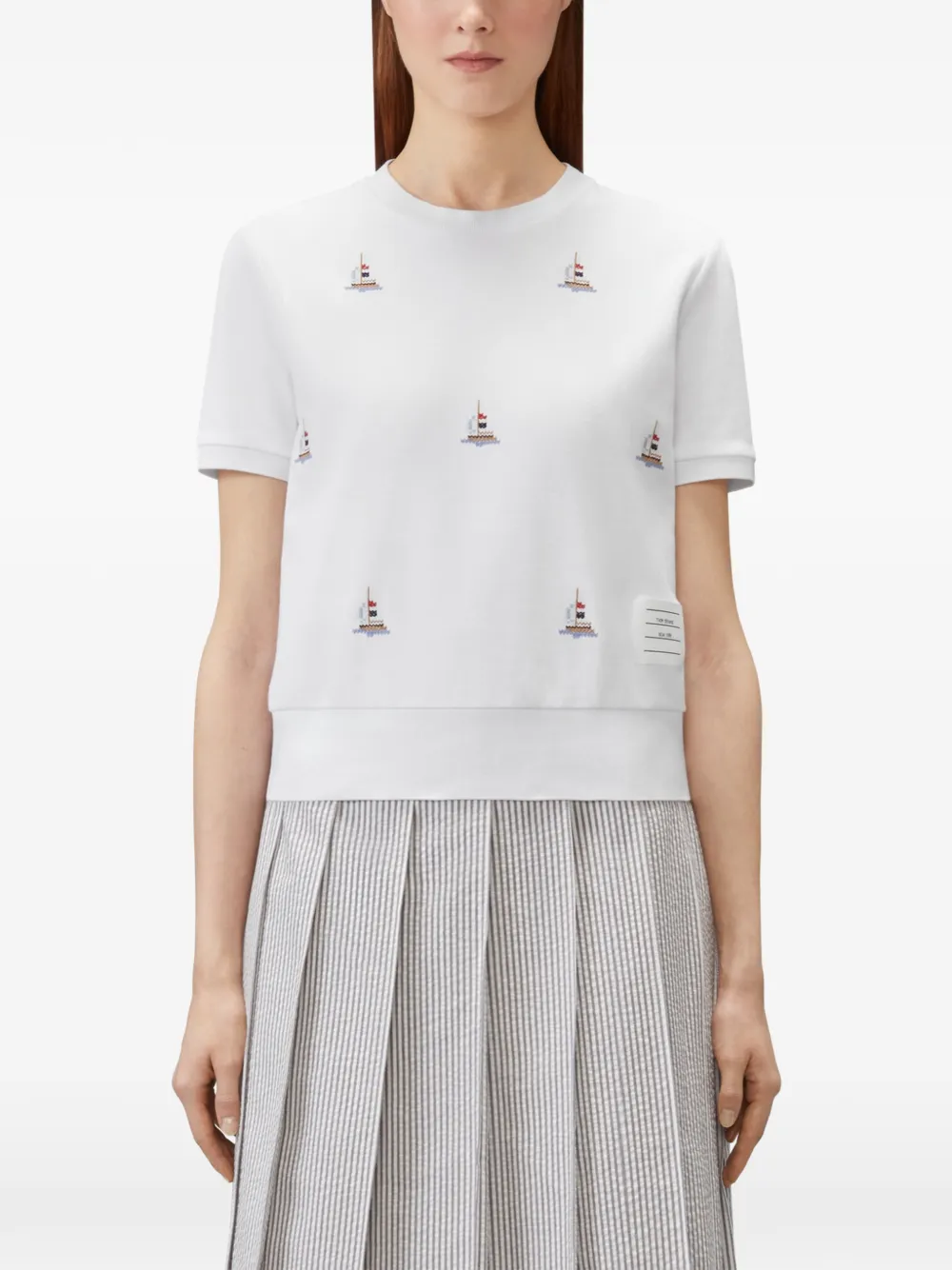 Thom Browne Milano T-shirt Wit