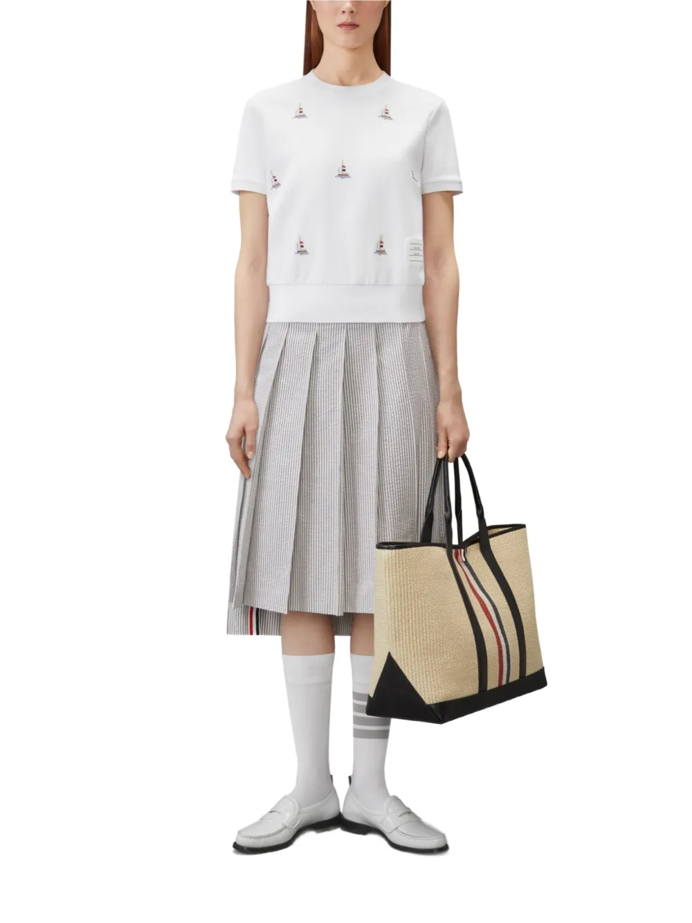 Thom Browne Milano T-shirt Wit