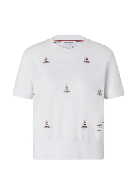 Thom Browne футболка Milano в рубчик