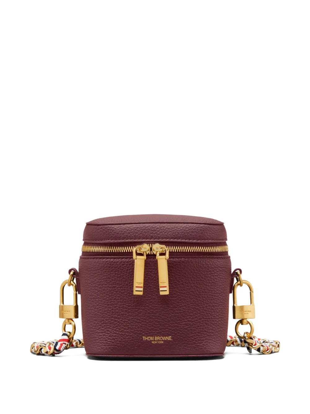 Thom Browne Pouch in pelle - Rosso