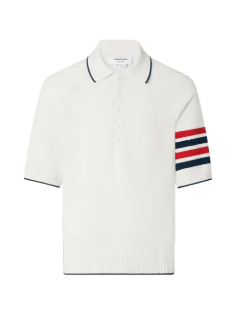 Thom Browne 4-Bar relaxed-fit polo shirt