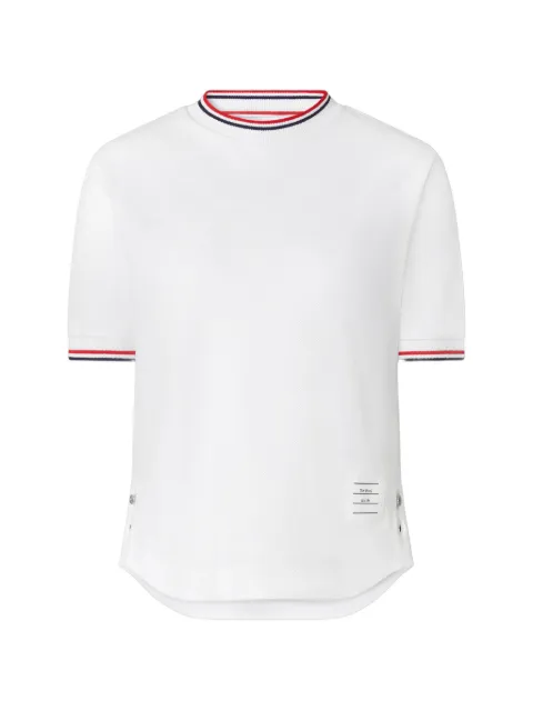 Thom Browne pique RWB tipping T-shirt