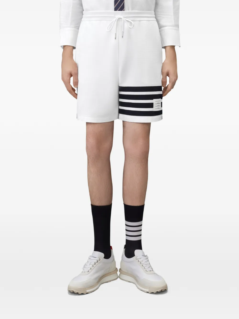 Thom Browne 4-Bar loopback shorts Wit