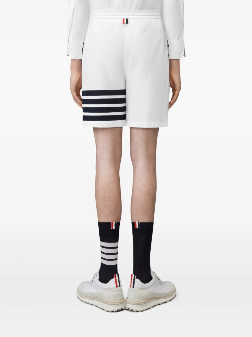 Thom Browne 4-Bar loopback shorts Wit