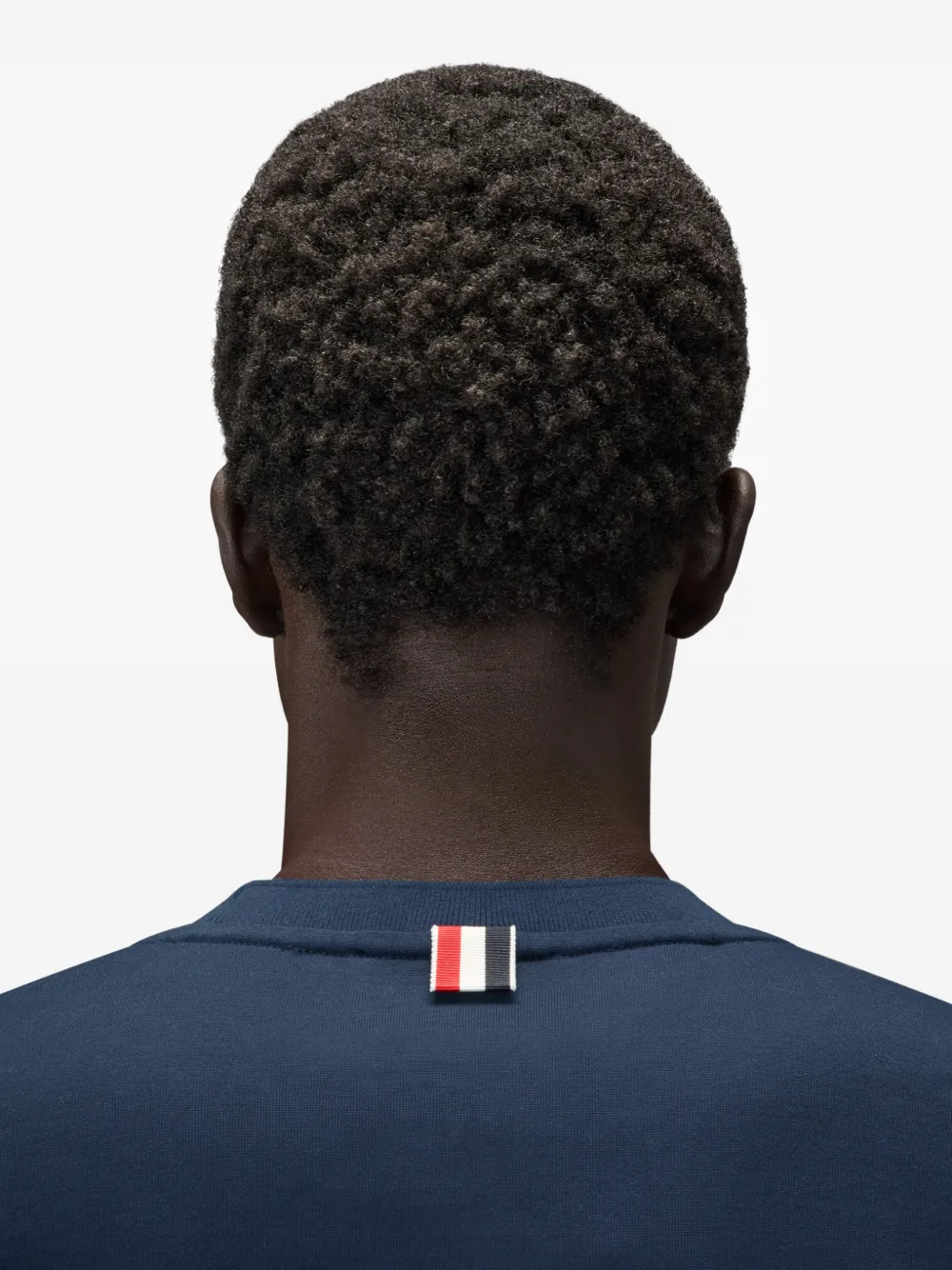 Thom Browne 4-Bar Ottomaans T-shirt Blauw