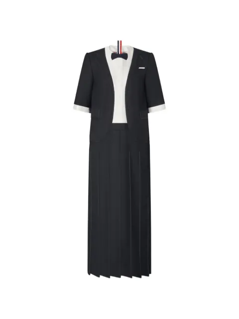 Thom Browne Trompe L'oeil twill midi dress